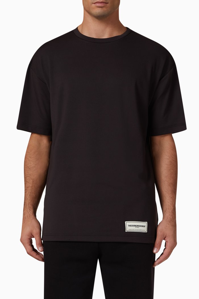 

Oversized T-shirt in Light SOFTSKIN100©, Black