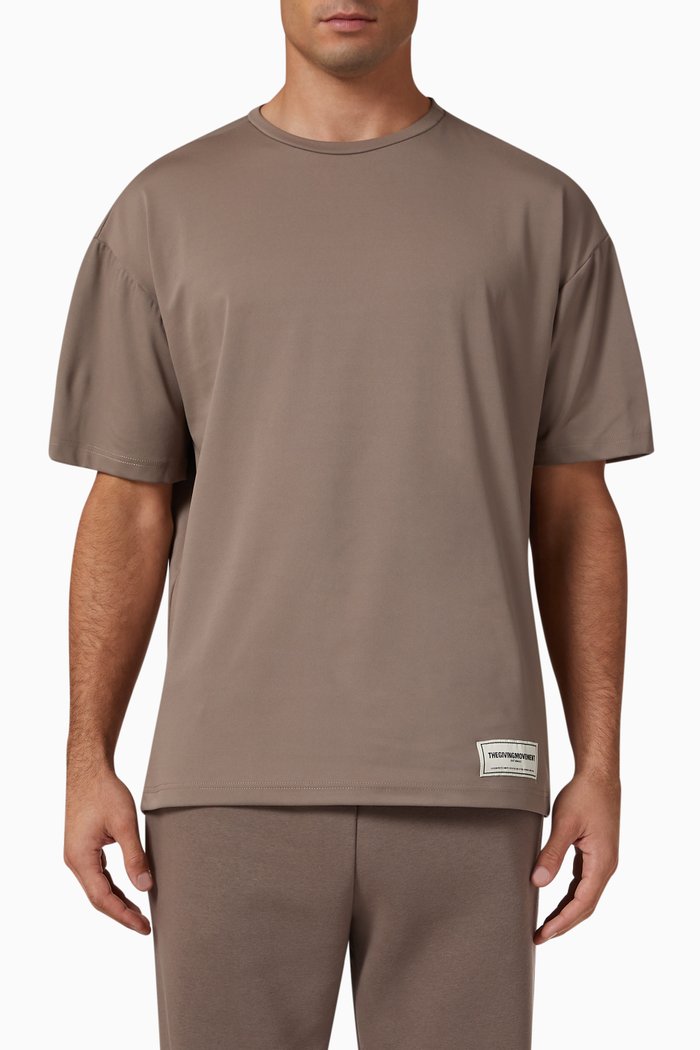 

Oversized T-shirt in Light SOFTSKIN100©, Brown