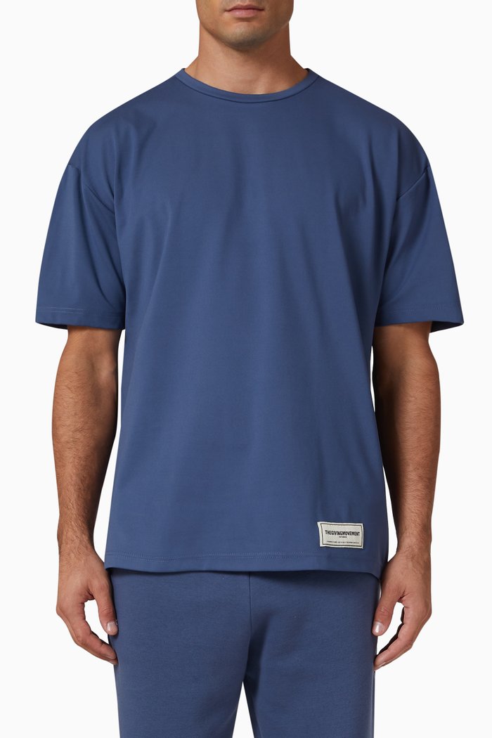 

Oversized T-shirt in Light SOFTSKIN100©, Blue