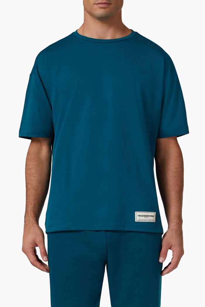 

Oversized T-shirt in Light SOFTSKIN100©, Green