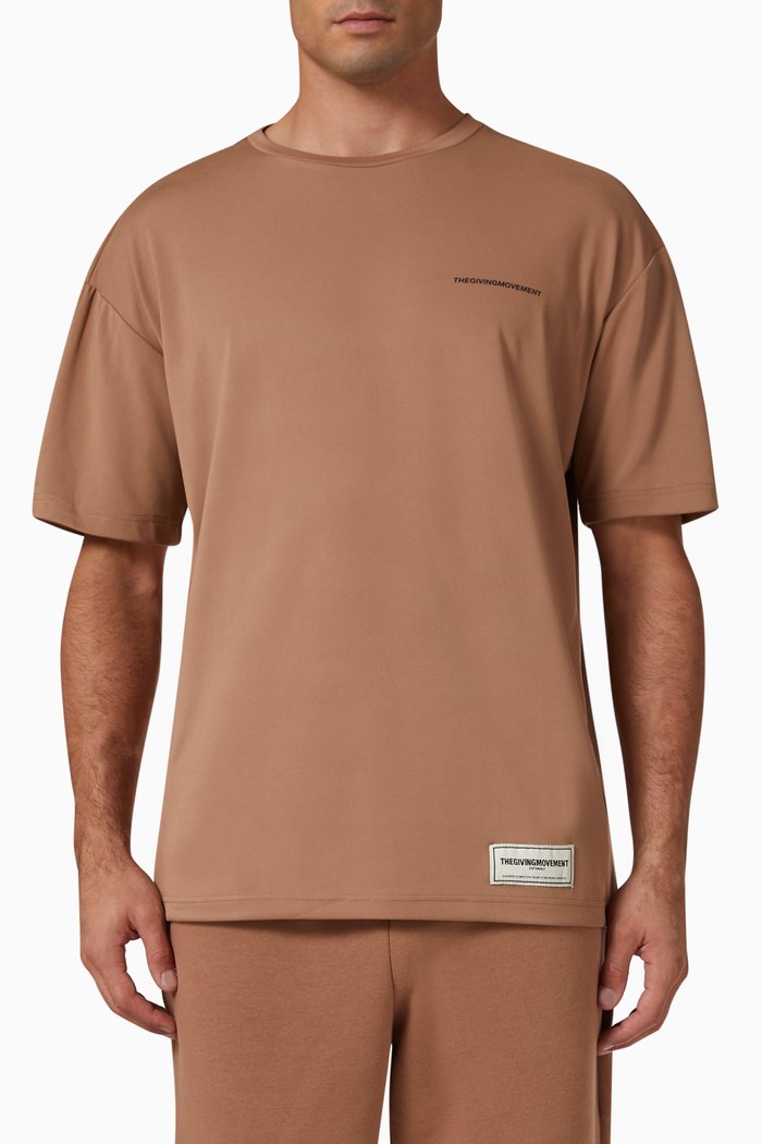 Band Relaxed-fit T-shirt in Light SOFTSKIN100©, Neutral