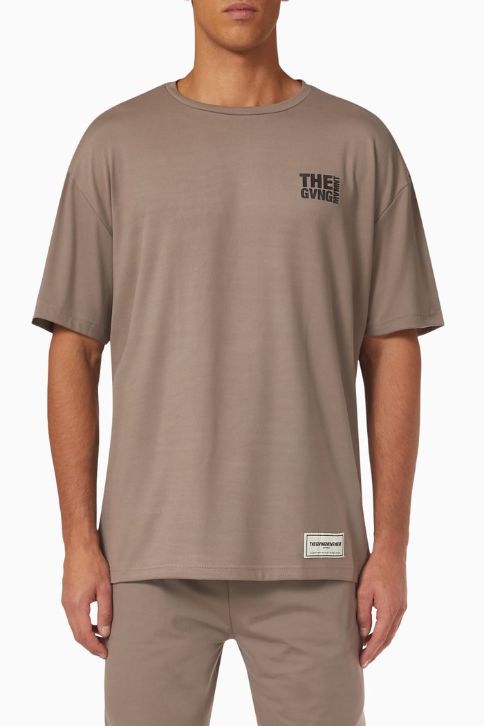 

Modest Tattoo Relaxed-fit T-shirt in SOFTSKIN100©, Brown