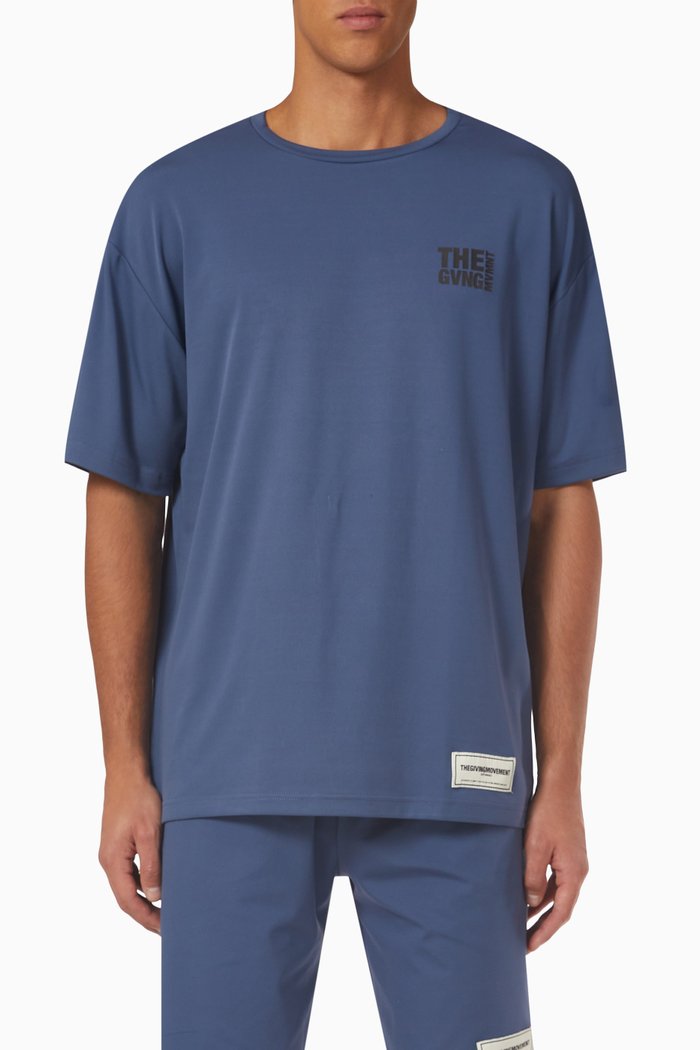 

Tattoo Relaxed-fit T-shirt in SOFTSKIN100©, Blue