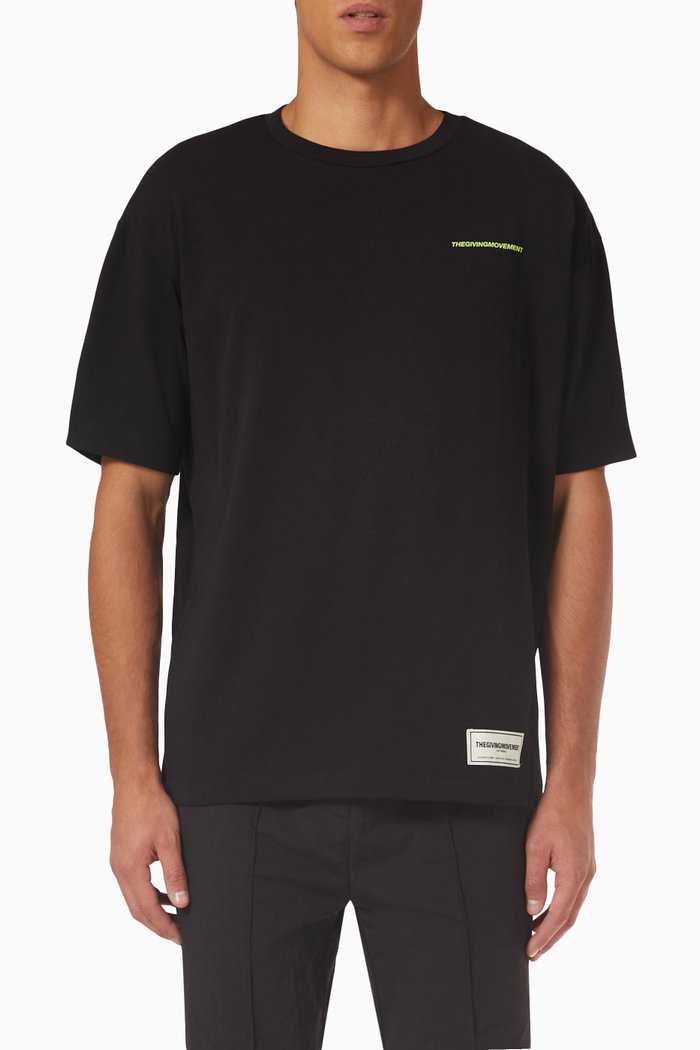 Dubai Relaxed-fit T-shirt in COTTONSEY100©, Black