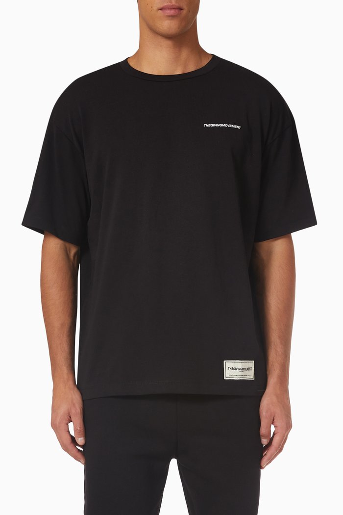 

LA Relaxed-fit T-shirt in COTTONSEY100©, Black