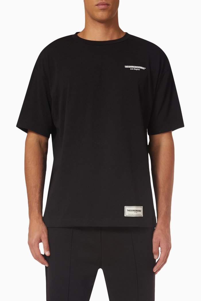 Modest LA Relaxed-fit T-shirt in COTTONSEY100©, Black