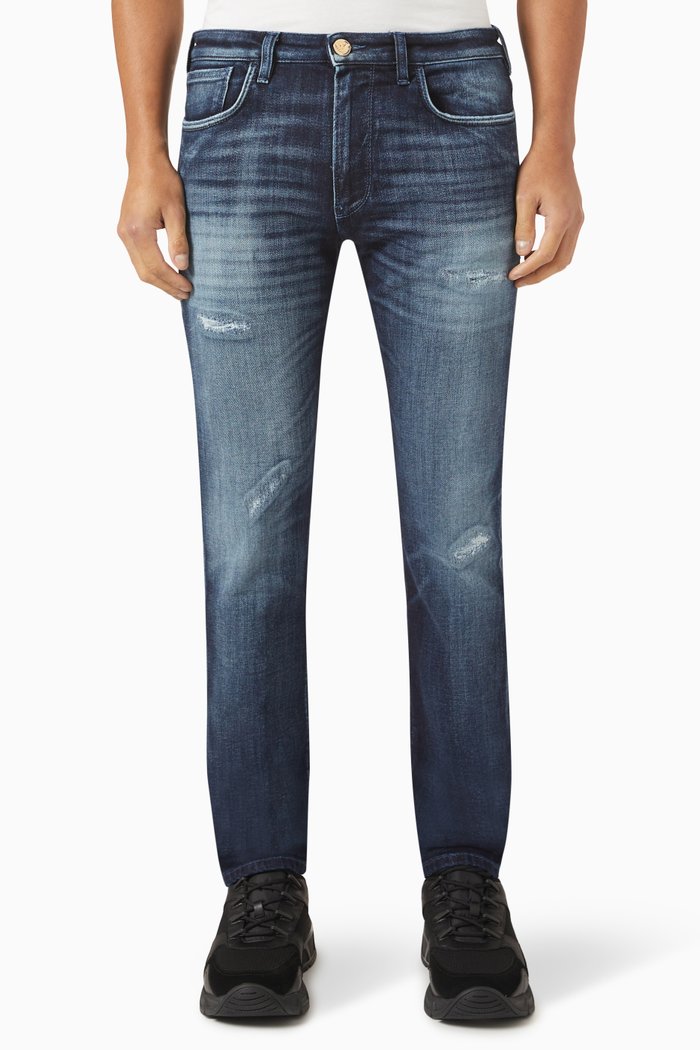

J06 Slim-Fit Jeans in Denim Stretch, Blue