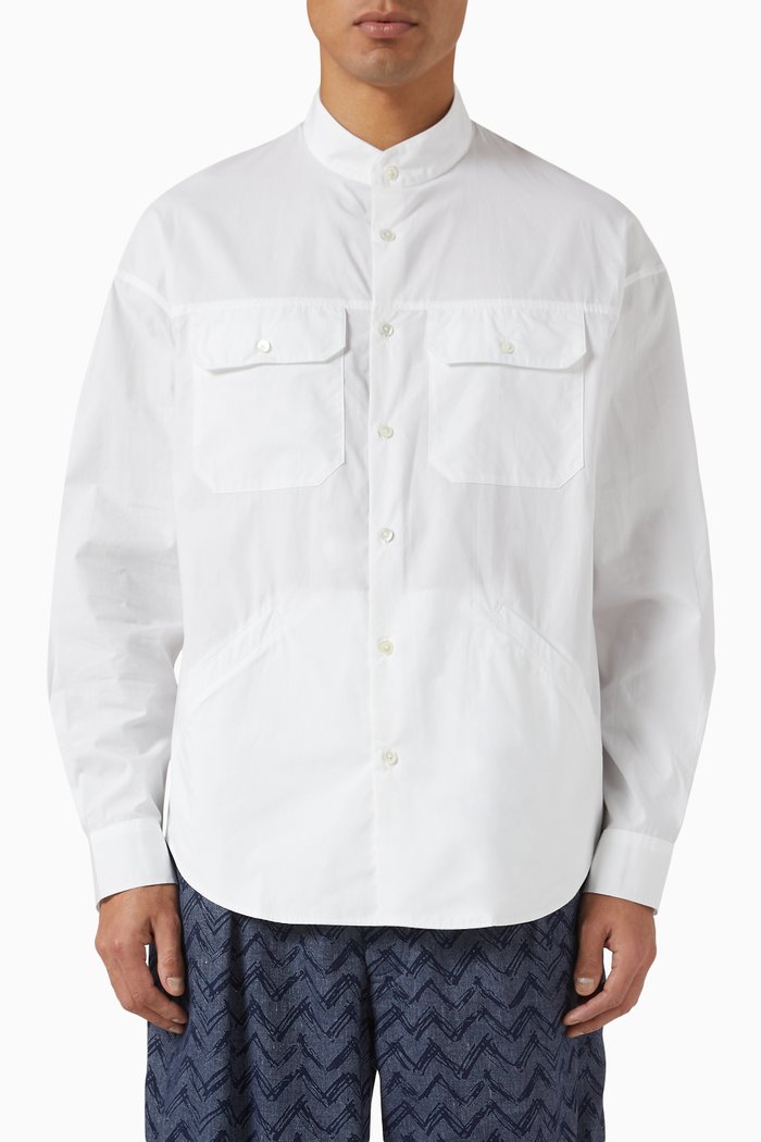 

Oversized Shirt in Cotton, White