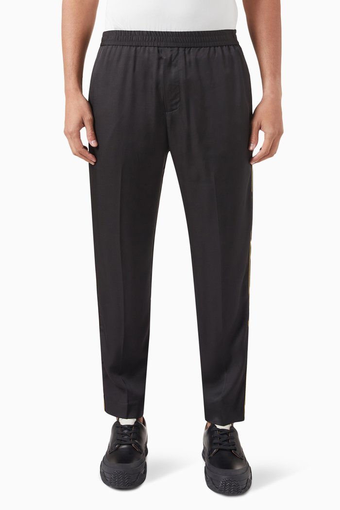 Trousers in Lyocell-viscose Blend, Black