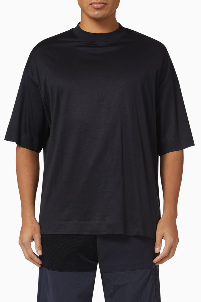 

Oversized T-shirt in Lyocell, Blue