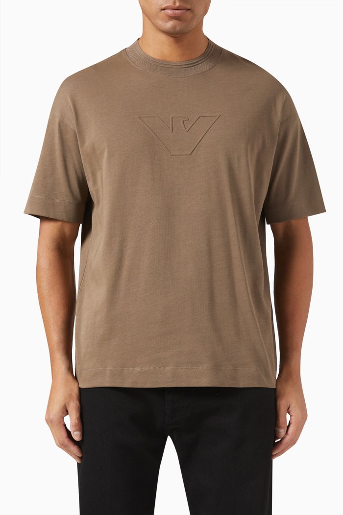 

Eagle Logo T-shirt in Cotton Jersey, Neutral
