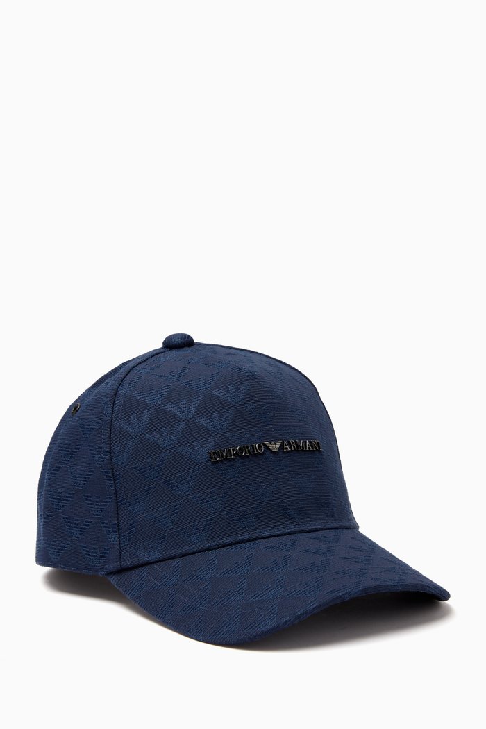 

All-Over Eagle Logo Baseball Hat, Blue