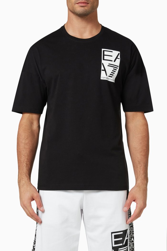

Logo T-shirt in Cotton Jersey, Black