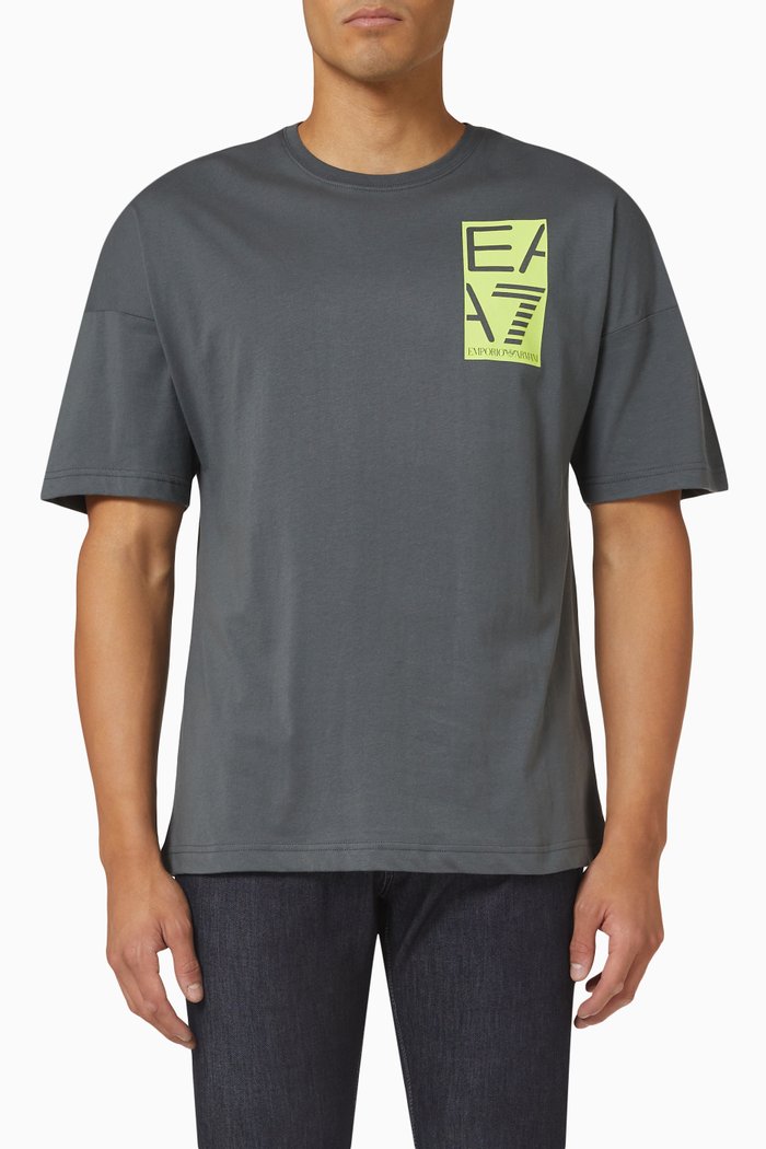 

Logo T-shirt in Cotton Jersey, Grey