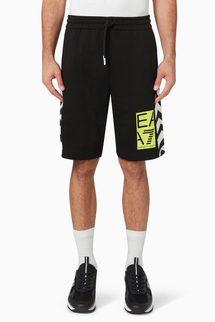 

Sweat Shorts in Cotton, Black