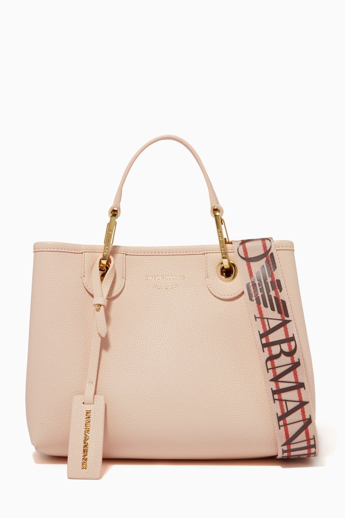 

My EA XS Tote Bag in Leather, Neutral