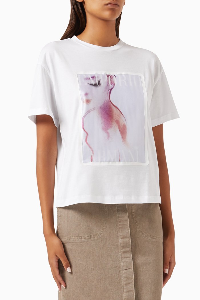 

Logo T-shirt in Jersey, White