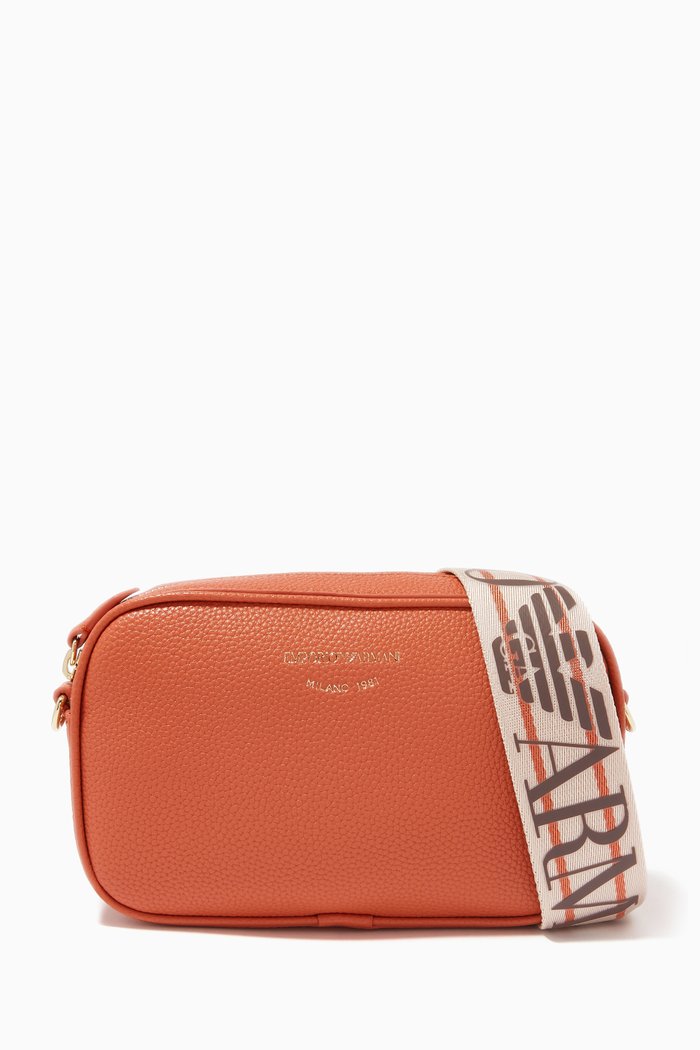 

My EA Mini Crossbody Bag in Leather, Brown