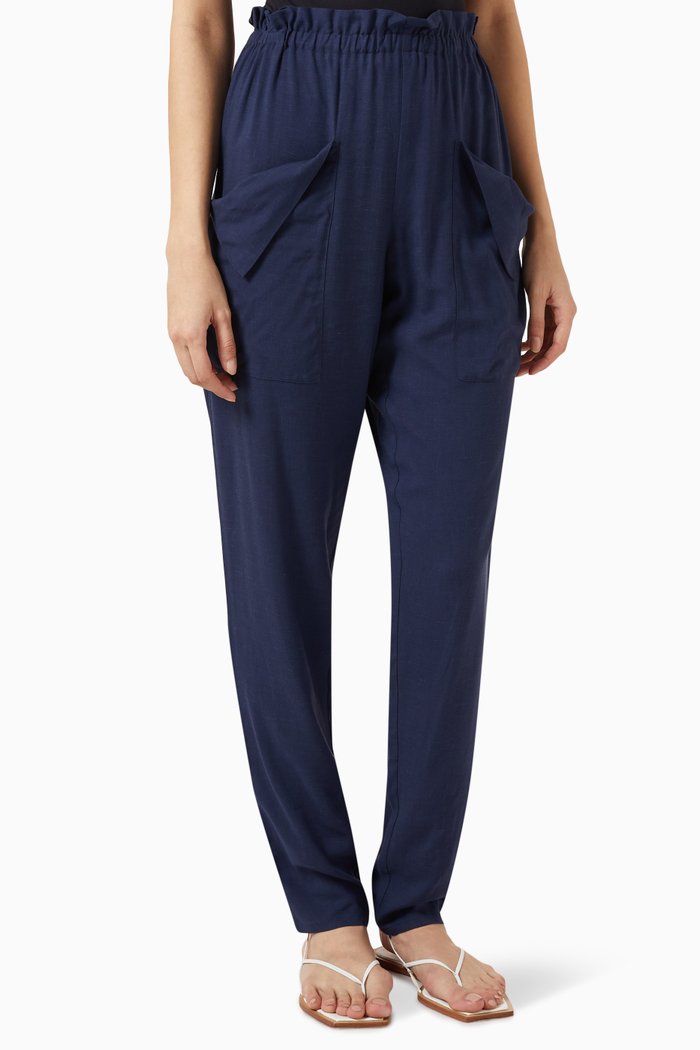 

Slim-fit Pants in Jersey, Blue
