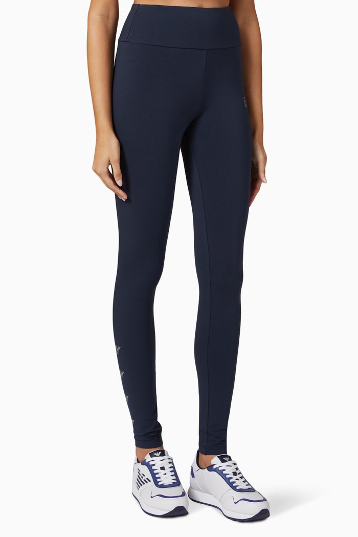 

Logo Leggings in Stretch Jersey, Blue