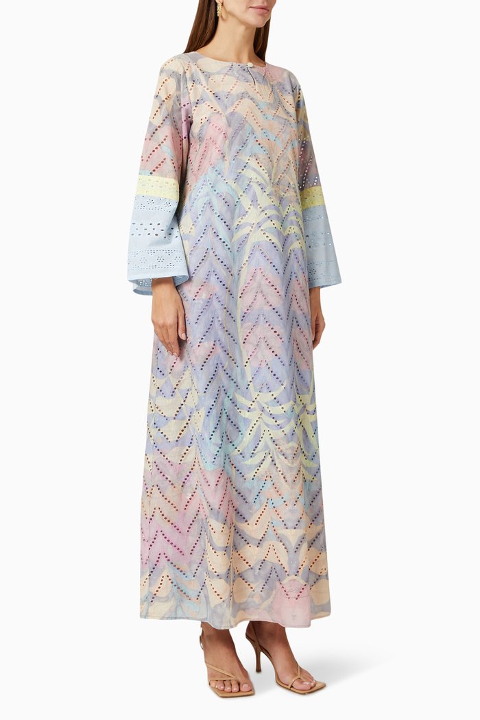 Jungle Farasha Maxi Dress in Cotton, Multicolour
