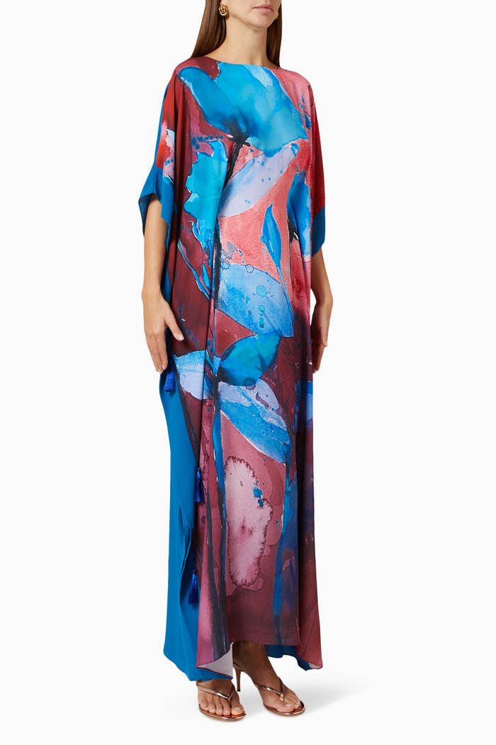 

Farasha Maxi Dress in Georgette, Red