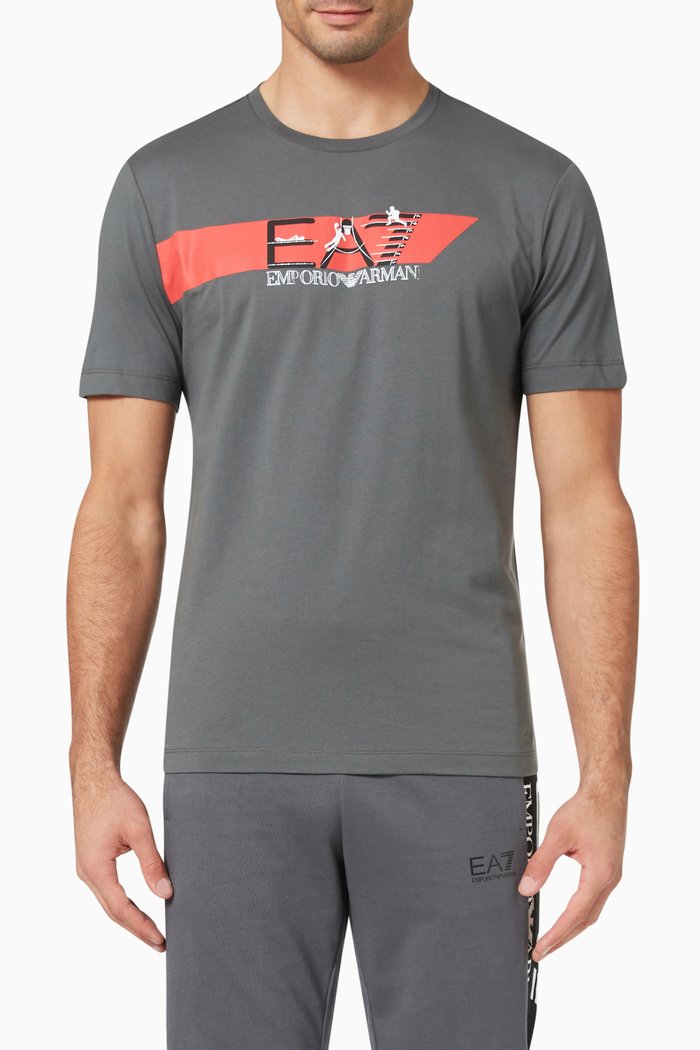 

Logo T-shirt in Cotton Jersey, Grey