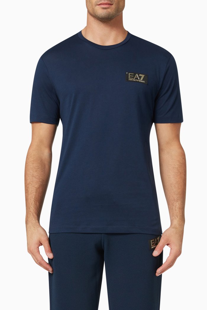 

Logo T-shirt in Cotton Jersey, Blue