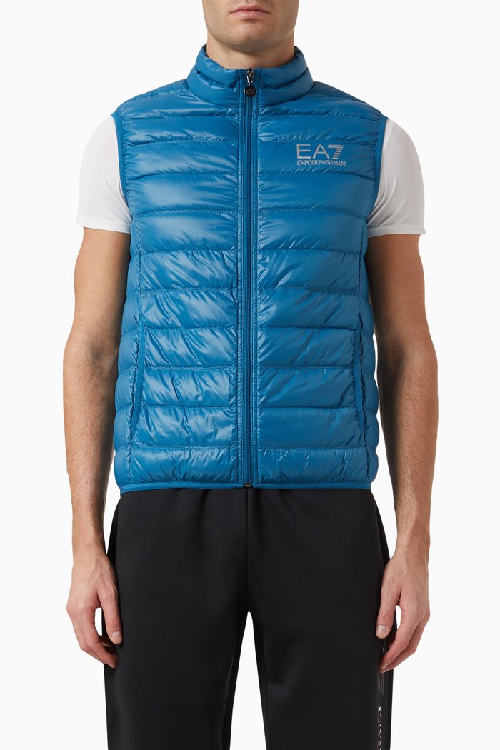 

EA7 Gilet in Padded Nylon, Blue