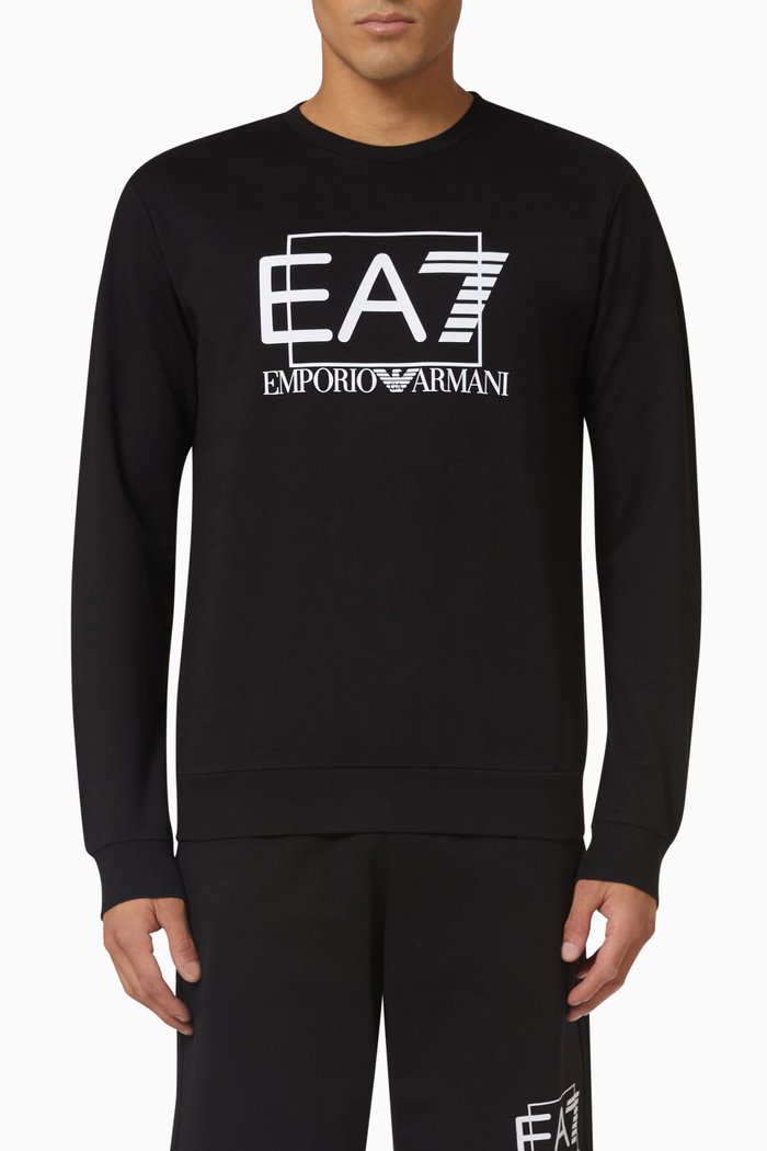 

Logo Sweatshirt in Cotton, Black