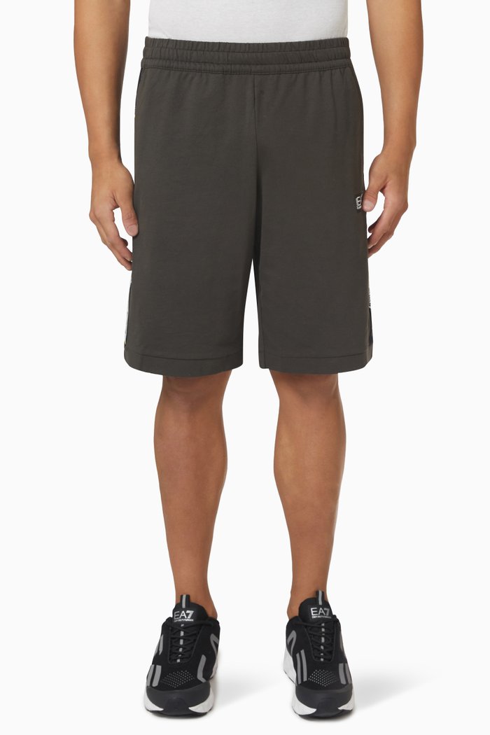 

Logo Shorts in Cotton, Grey
