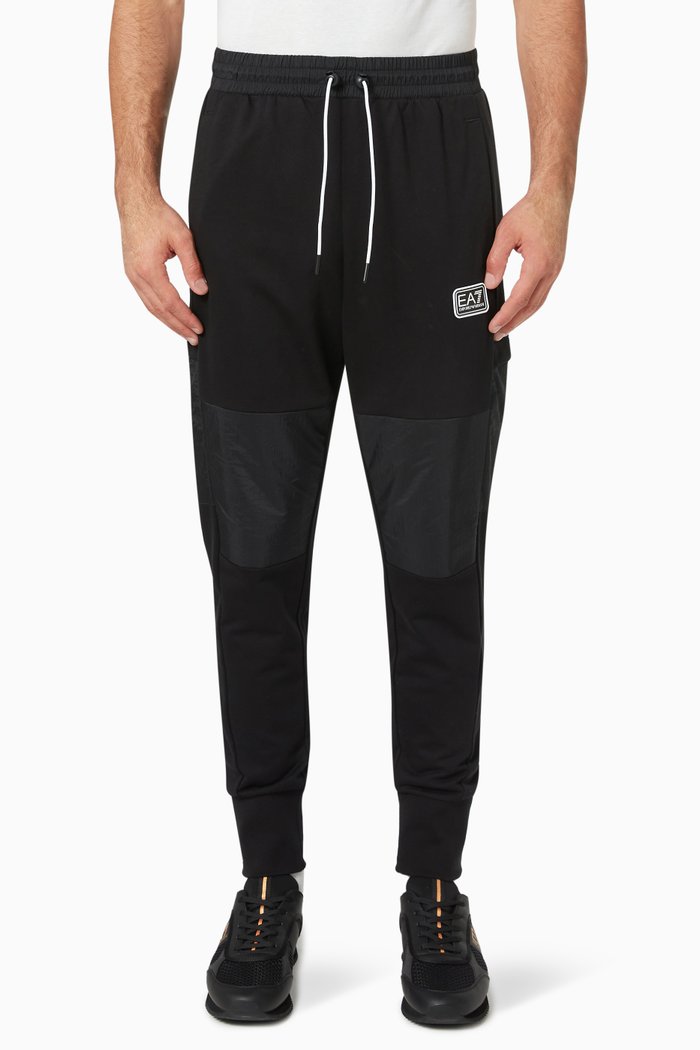 

EA7Sweatpants in Cotton Jersey, Black