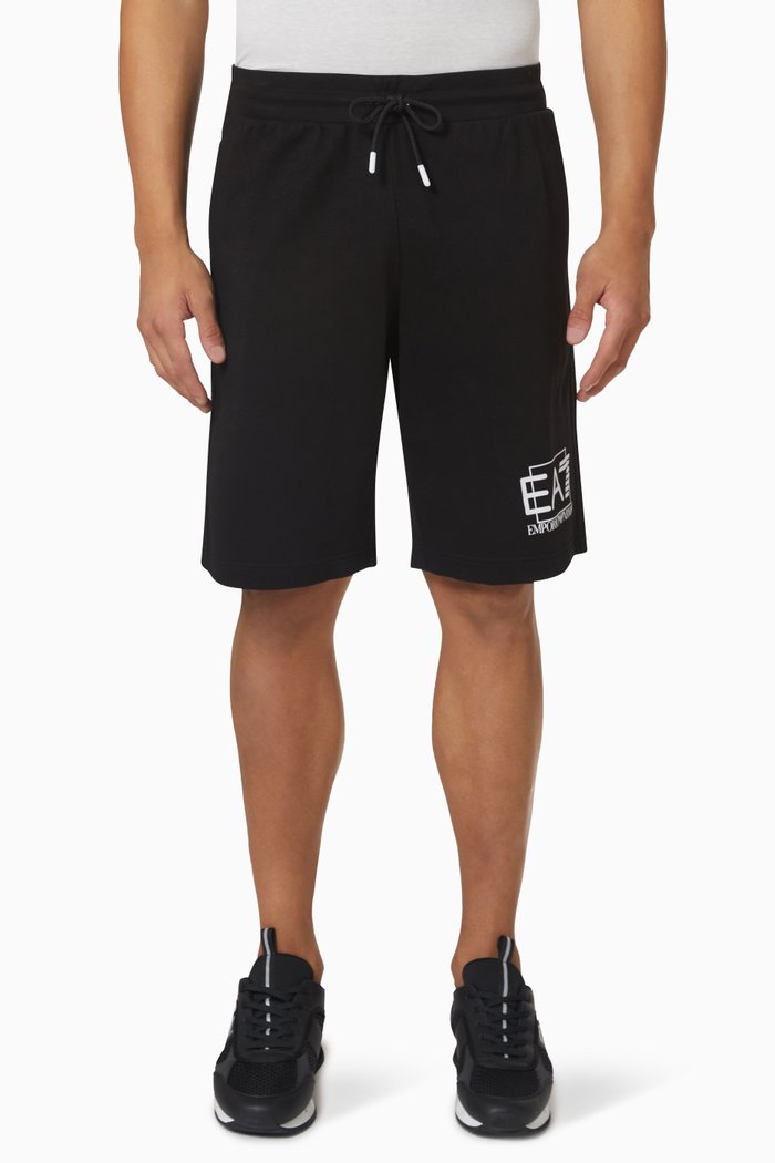 

Sweat Shorts in Cotton Jersey, Black