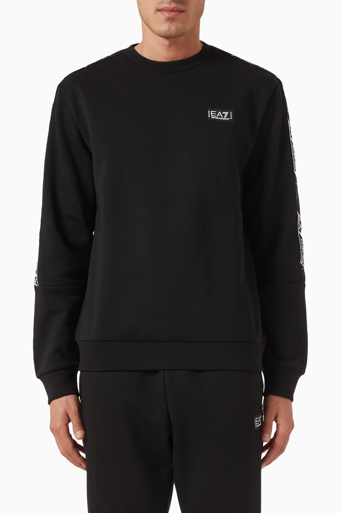 

Logo Sweatshirt in Cotton Jersey, Black