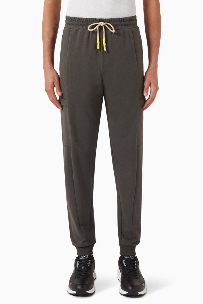 

Logo Sweatpants in Cotton Jersey, Grey