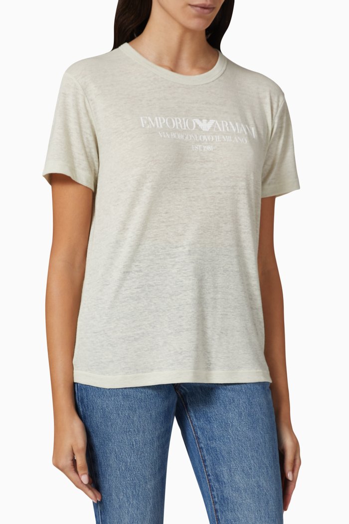 

Logo T-shirt in Jersey, Neutral
