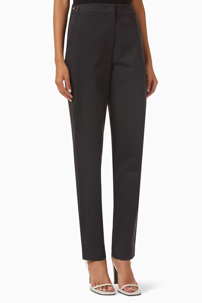 

Slim-fit Pants in Brushed Cotton, Blue
