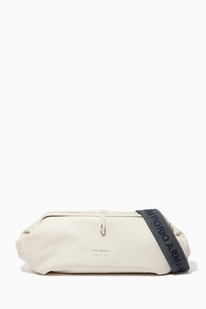

Crossbody Bag in Calf Leather, White