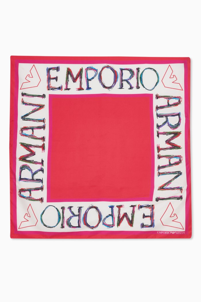 

Pop-colour Scarf in Silk, Red