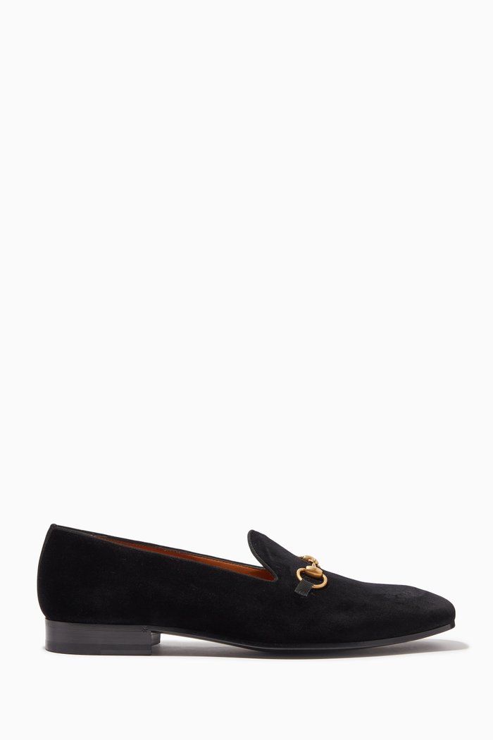 

Horsebit Loafers in Velvet, Black