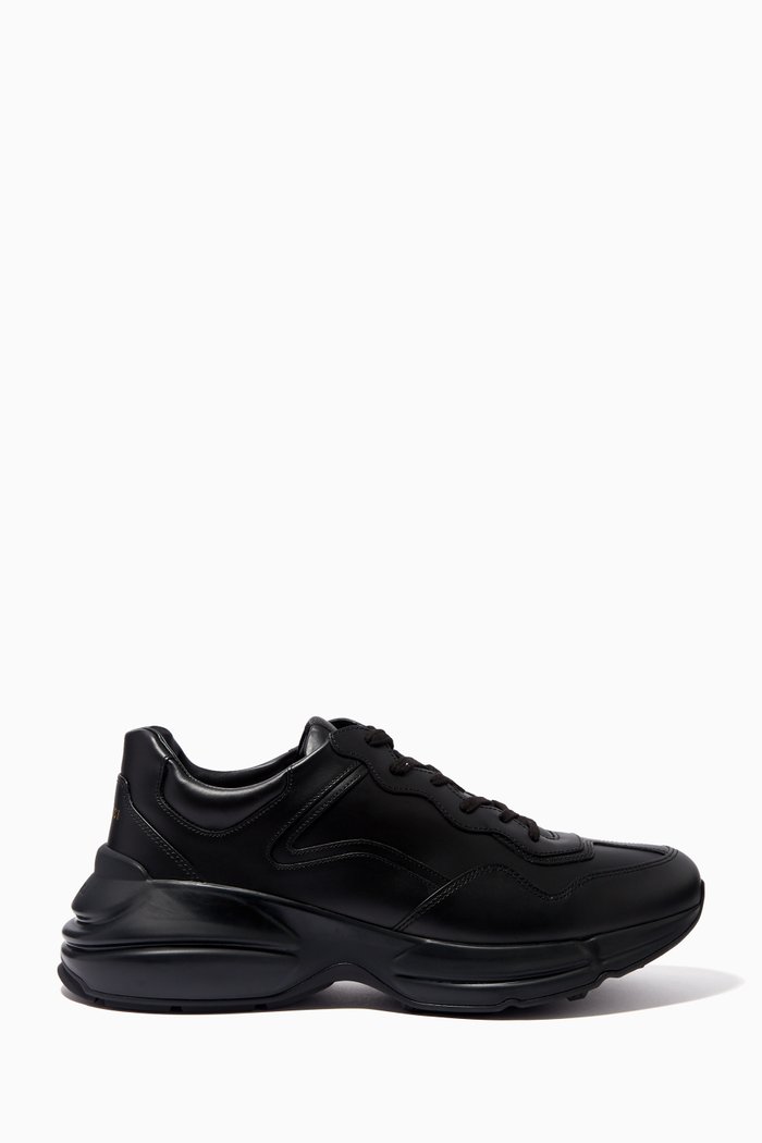 

Rhyton Sneakers in Calf Leather, Black