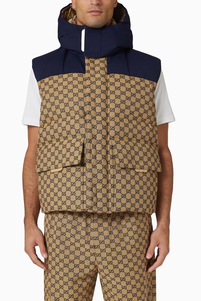 

Monogram Padded Vest in Cotton-blend, Multicolour