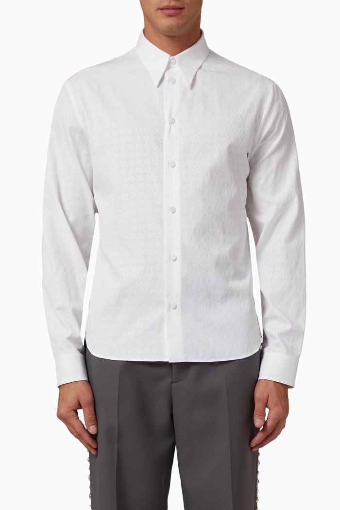 

Gainsburg Horsebit Shirt in Cotton, White