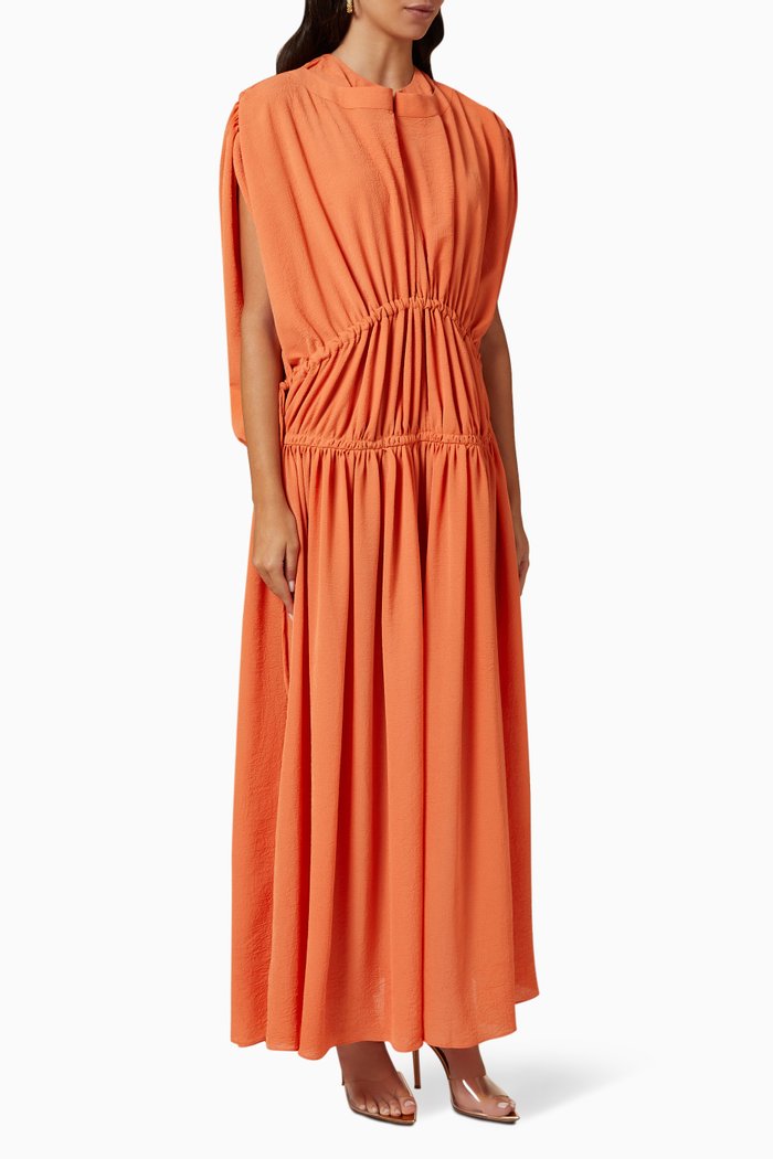 

Fatma Ruched Kaftan, Orange