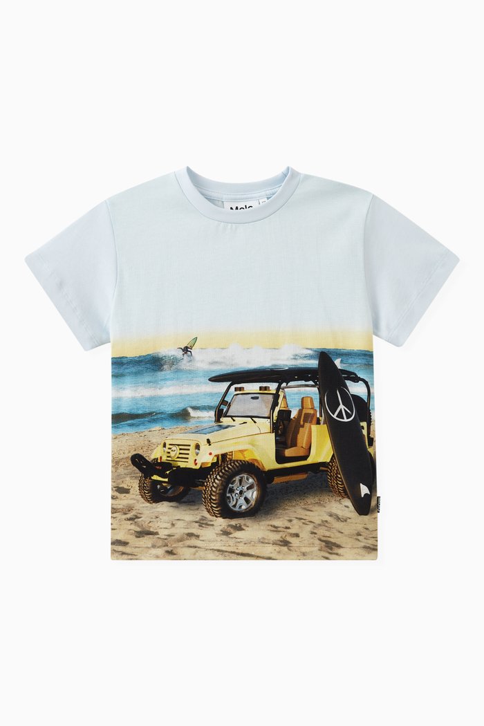 

Beach Life T-shirt in Organic Cotton, White