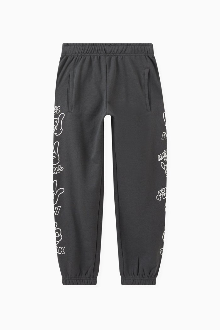 

Space Print Sweatpants in Jersey, Grey