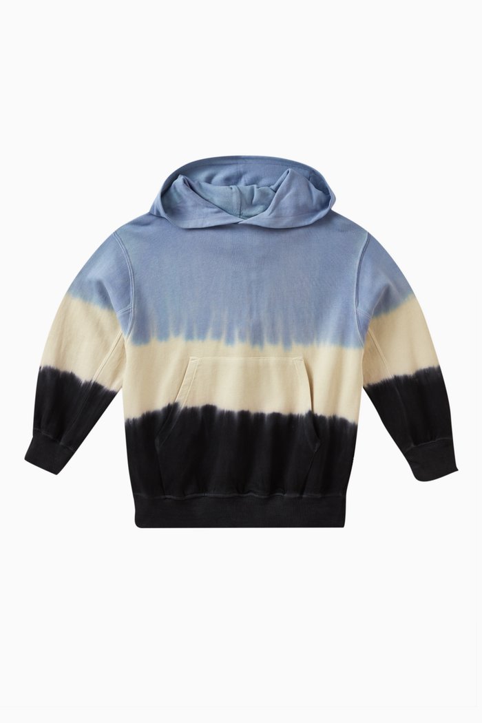 

Maxx Tie-dye Stripes Hoodie in Organic Cotton, Multicolour