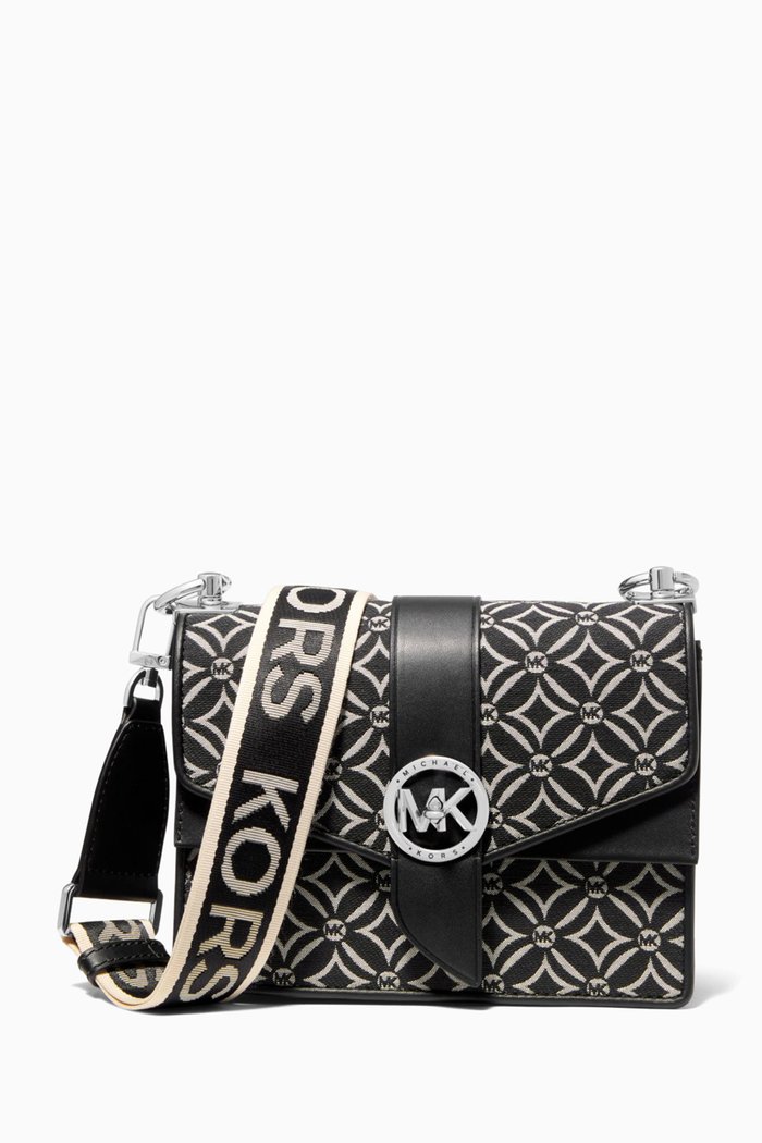 

Small Greenwich Crossbody Bag in Monogram Jacquard, Multicolour