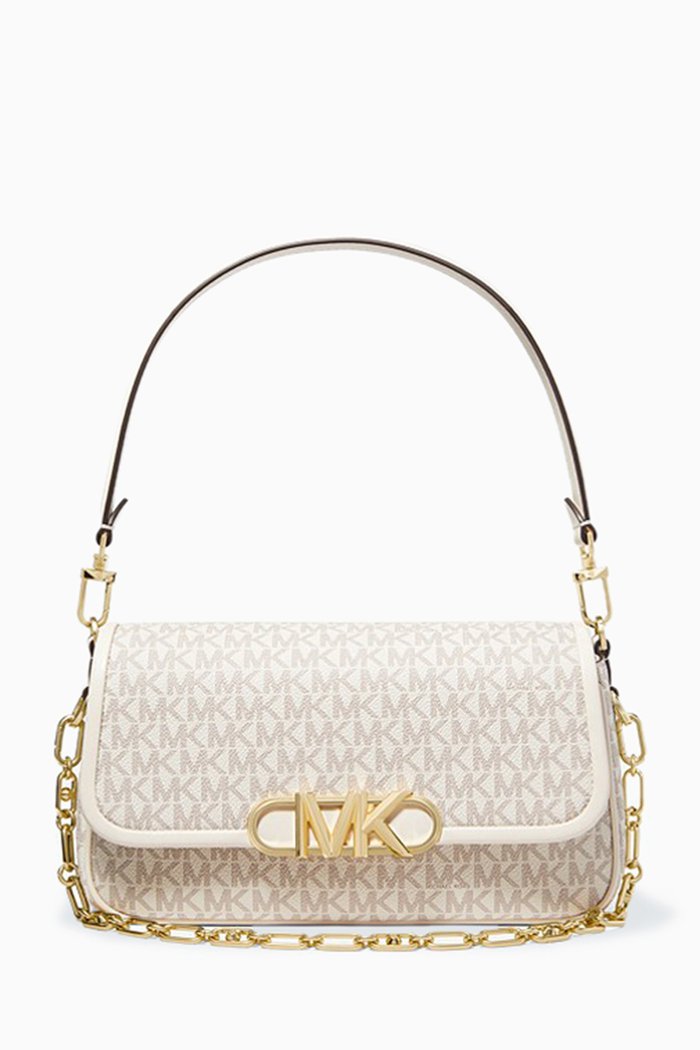 

Medium Parker Convertible Pouchette in Signature Monogram Canvas, Multicolour