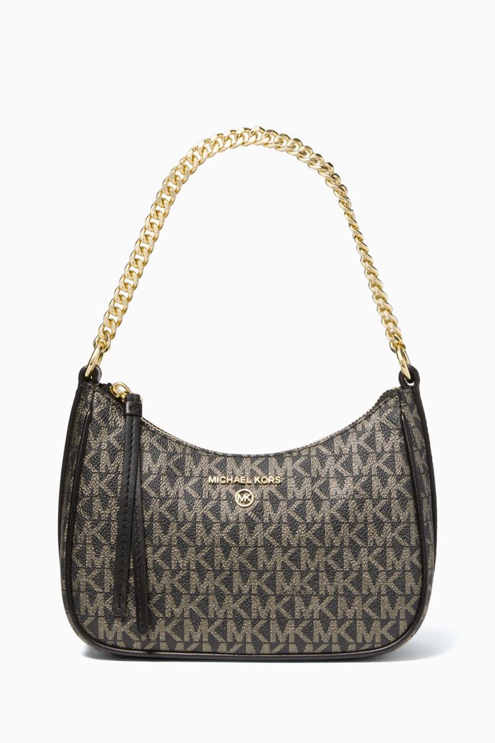 

Jet Set Charm Pouchette Bag in Signature Canvas, Multicolour